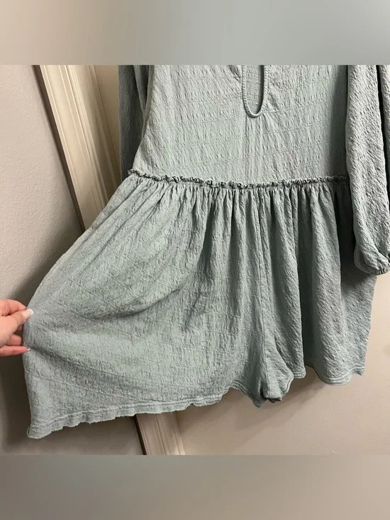 Free People Beach Beyond Obsessed Romper Seaspray Size XL - Picture 10 of 12